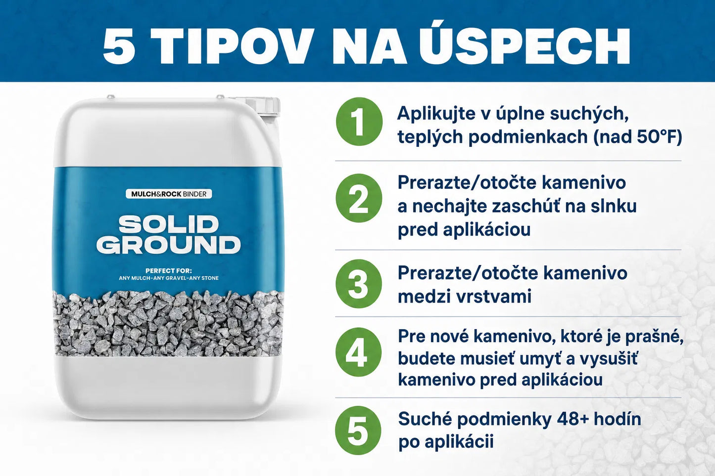 Veľkoobchodné spojivo pre mulč a kamene — Zvýšte ziskovosť vašich projektov