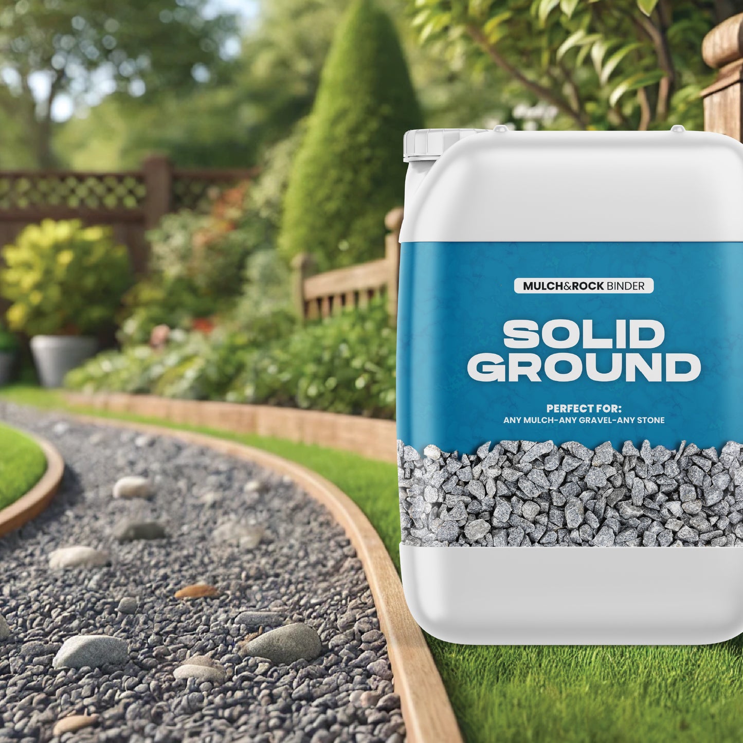 SOLID GROUND – Lepidlo na kamienky na úpravu záhrady