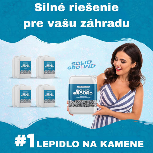 SOLID GROUND – Lepidlo na kamienky na úpravu záhrady
